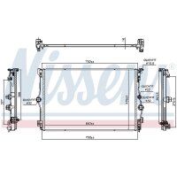 NISSENS 606781 Kühler, Motorkühlung