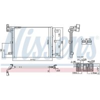 NISSENS 941361 Kondensator, Klimaanlage