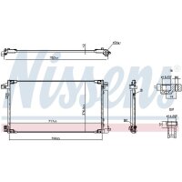 NISSENS 941374 Kondensator, Klimaanlage