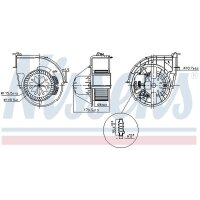 NISSENS 87416 Innenraumgebläse