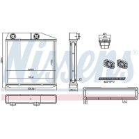 NISSENS 707370 Wärmetauscher, Innenraumheizung