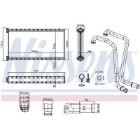 NISSENS 707382 Wärmetauscher, Innenraumheizung