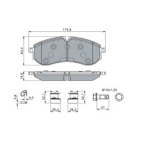 BOSCH 0 986 460 115 Bremsbelagsatz, Scheibenbremse