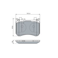 BOSCH 0 986 460 124 Bremsbelagsatz, Scheibenbremse