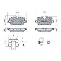 BOSCH 0 986 460 145 Bremsbelagsatz, Scheibenbremse