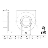 BOSCH 0 986 479 J14 Bremsscheibe