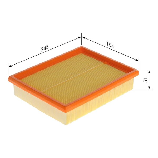 BOSCH F 026 400 849 Luftfilter