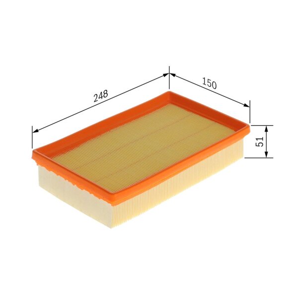 BOSCH F 026 400 855 Luftfilter