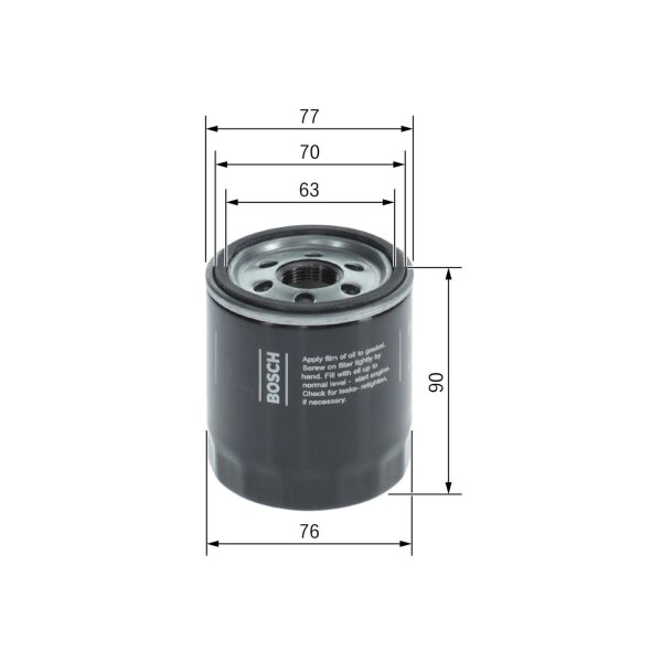 BOSCH F 026 407 378 Ölfilter