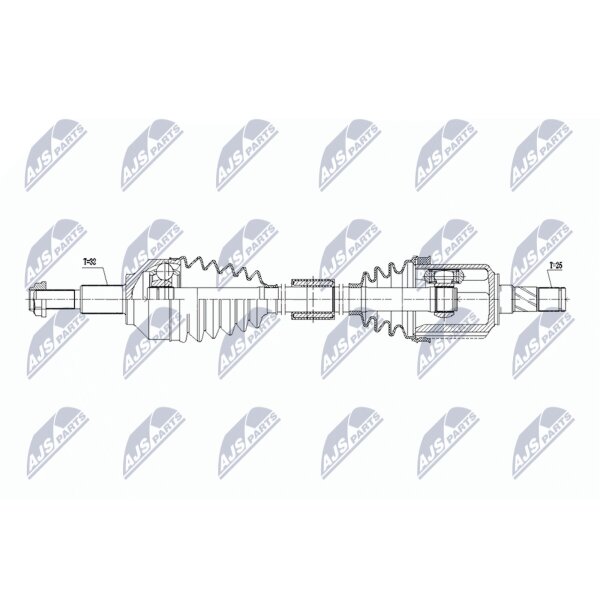NTY NPW-CH-158 Antriebswelle
