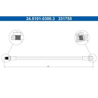 ATE 24.5101-0300.3 Bremsschlauch