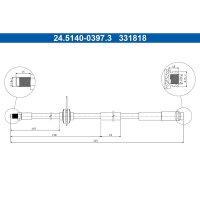 ATE 24.5140-0397.3 Bremsschlauch