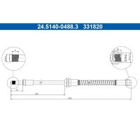 ATE 24.5140-0488.3 Bremsschlauch