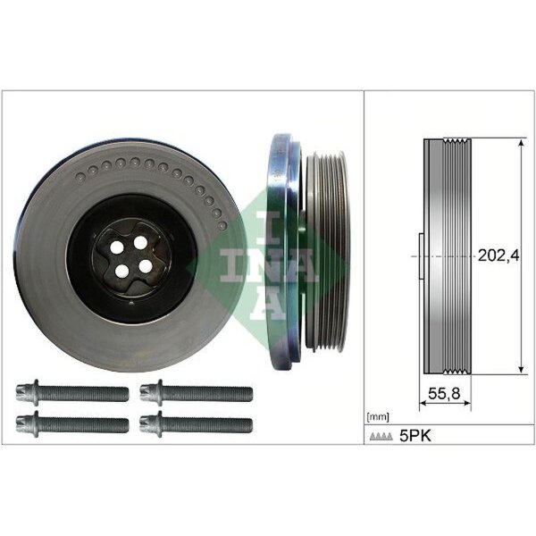 Schaeffler INA 544 0603 20 Riemenscheibe, Kurbelwelle