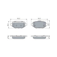 BOSCH 0 986 460 183 Bremsbelagsatz, Scheibenbremse