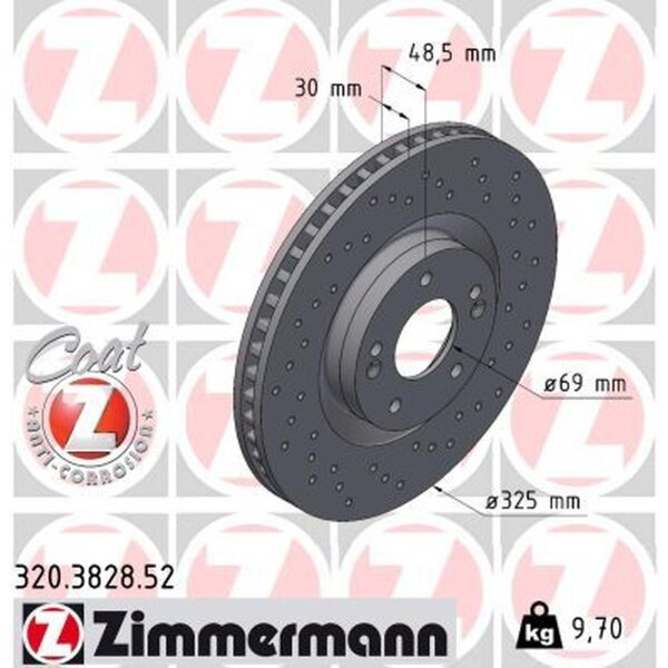 ZIMMERMANN 320.3828.52 Bremsscheibe