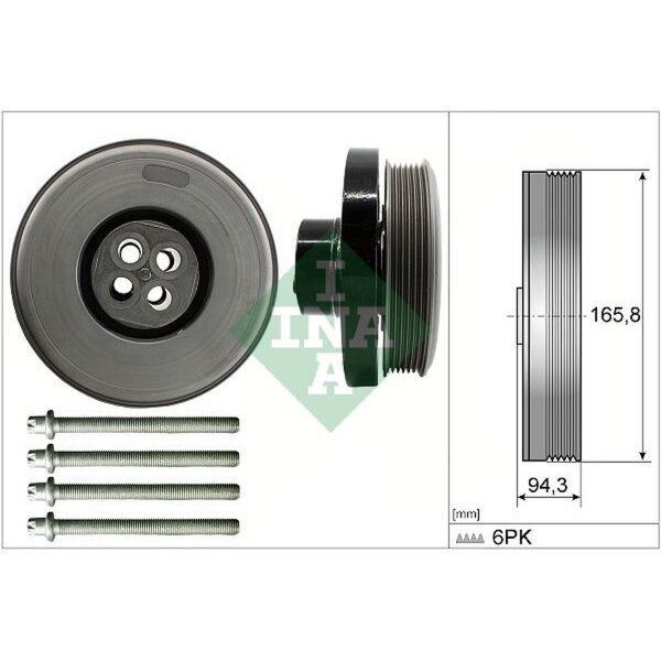 Schaeffler INA 544 0602 20 Riemenscheibe, Kurbelwelle