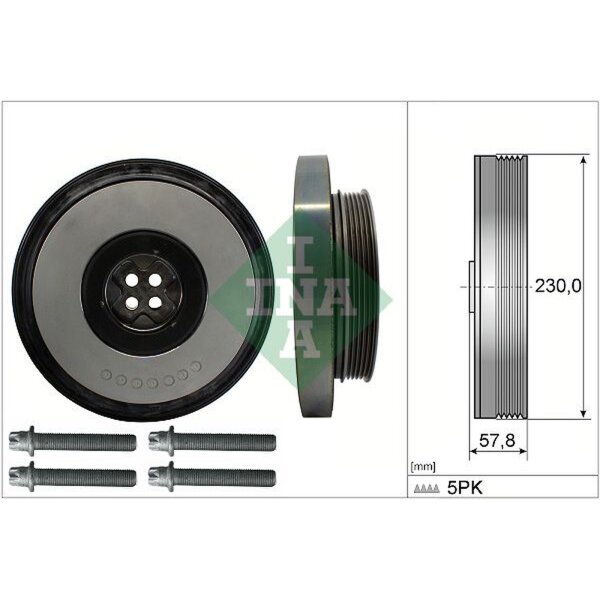 Schaeffler INA 544 0605 20 Riemenscheibe, Kurbelwelle