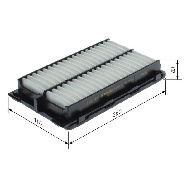 BOSCH F 026 400 827 Luftfilter