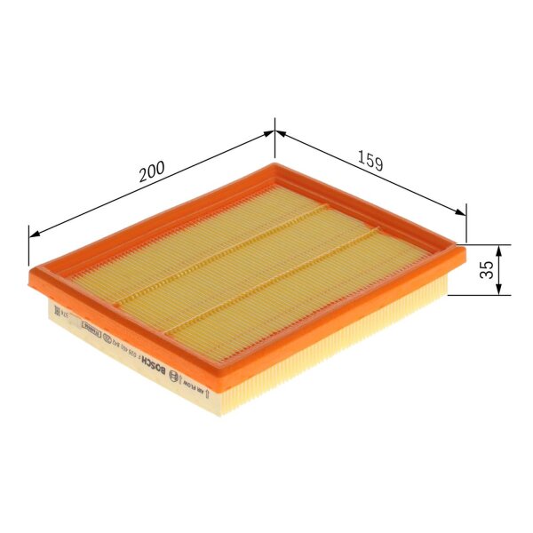 BOSCH F 026 400 842 Luftfilter