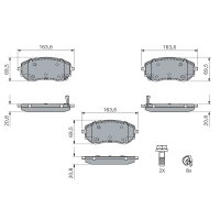 BOSCH 0 986 460 314 Bremsbelagsatz, Scheibenbremse