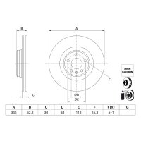 BOSCH 0 986 479 J93 Bremsscheibe