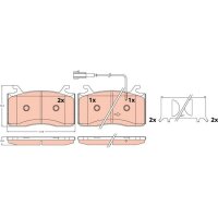 TRW GDB2617 Bremsbelagsatz, Scheibenbremse