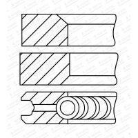 GOETZE ENGINE 08-454300-00 Kolbenringsatz