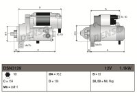 DENSO DSN3129 Starter