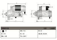 DENSO DSN3133 Starter