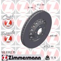 ZIMMERMANN 100.3392.75 Bremsscheibe