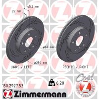 ZIMMERMANN 150.2927.53 Bremsscheibe