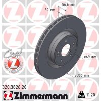 ZIMMERMANN 320.3826.20 Bremsscheibe