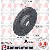 ZIMMERMANN 400.3664.54 Bremsscheibe