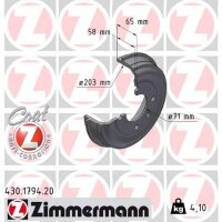ZIMMERMANN 430.1794.20 Bremstrommel