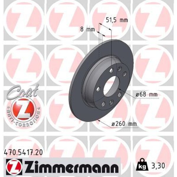 ZIMMERMANN 470.5417.20 Bremsscheibe