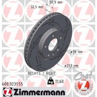 ZIMMERMANN 600.3231.55 Bremsscheibe