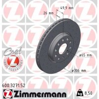 ZIMMERMANN 600.3271.52 Bremsscheibe