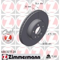 ZIMMERMANN 600.3277.20 Bremsscheibe