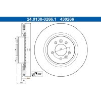 ATE 24.0130-0266.1 Bremsscheibe
