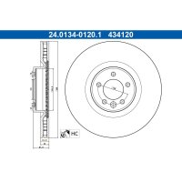ATE 24.0134-0120.1 Bremsscheibe