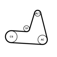 CONTINENTAL CTAM 6PK1173K3 Keilrippenriemensatz
