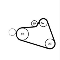 CONTINENTAL CTAM 6PK894K2 Keilrippenriemensatz