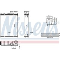 NISSENS 707418 Wärmetauscher, Innenraumheizung