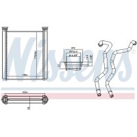 NISSENS 707421 Wärmetauscher, Innenraumheizung