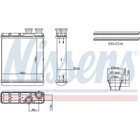 NISSENS 707423 Wärmetauscher, Innenraumheizung