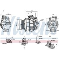 NISSENS 890590 Kompressor, Klimaanlage