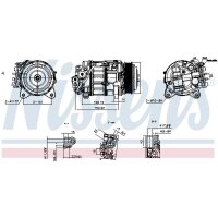 NISSENS 891003 Kompressor, Klimaanlage
