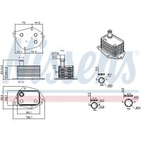 NISSENS 91592 Ölkühler, Motoröl