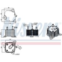 NISSENS 91597 Ölkühler, Automatikgetriebe